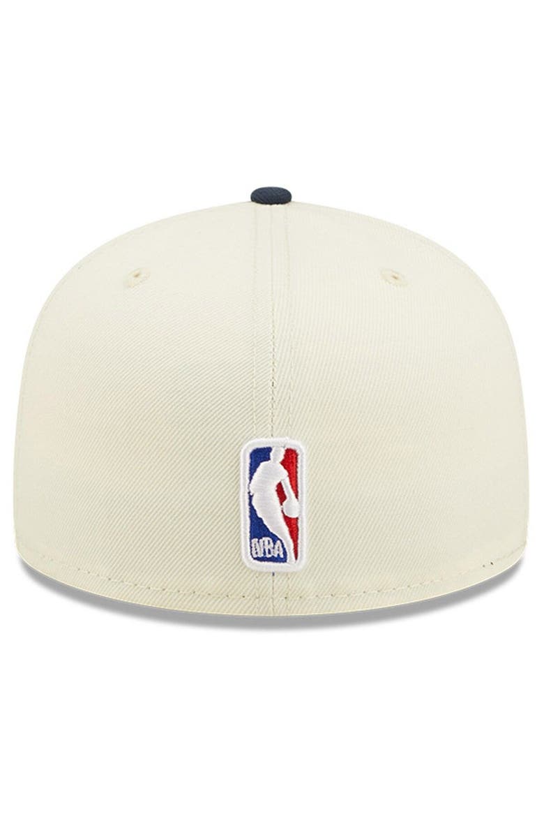 New Era Men's New Era Cream/Navy Washington Wizards 2022 NBA Draft 59FIFTY Fitted Hat, Alternate, color,