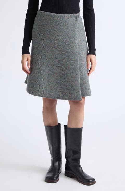 Capucine Wool Donegal Sweater Skirt