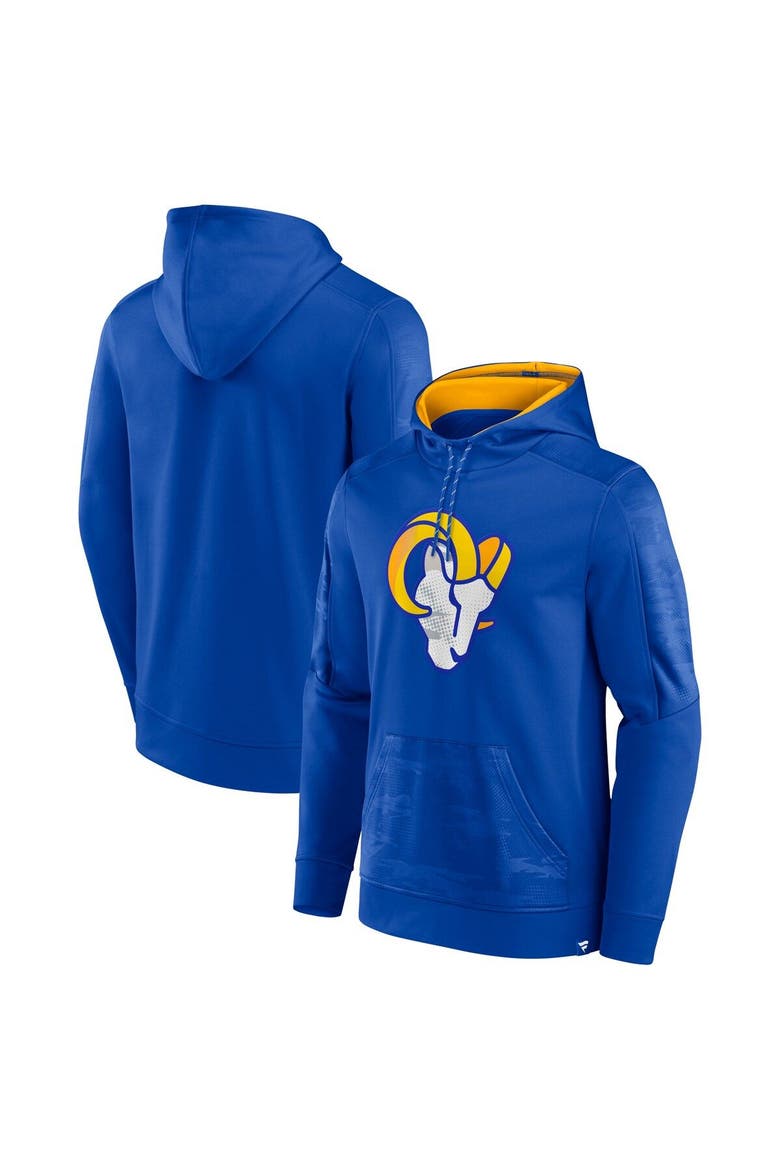 Men's Fanatics Branded Royal Los Angeles Rams On The Ball Pullover Hoodie, Main, color, Royal