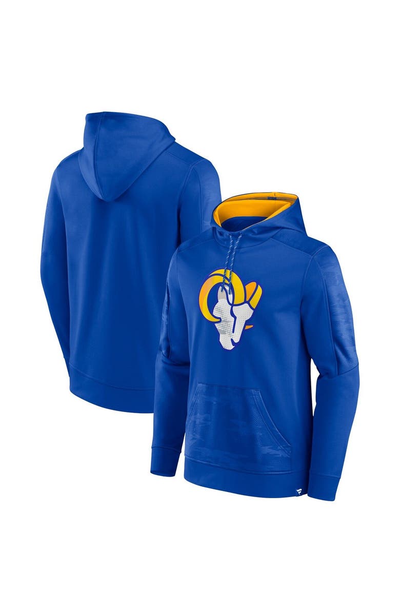 FANATICS Men's Fanatics Branded Royal Los Angeles Rams On The Ball Pullover Hoodie, Main, color, 