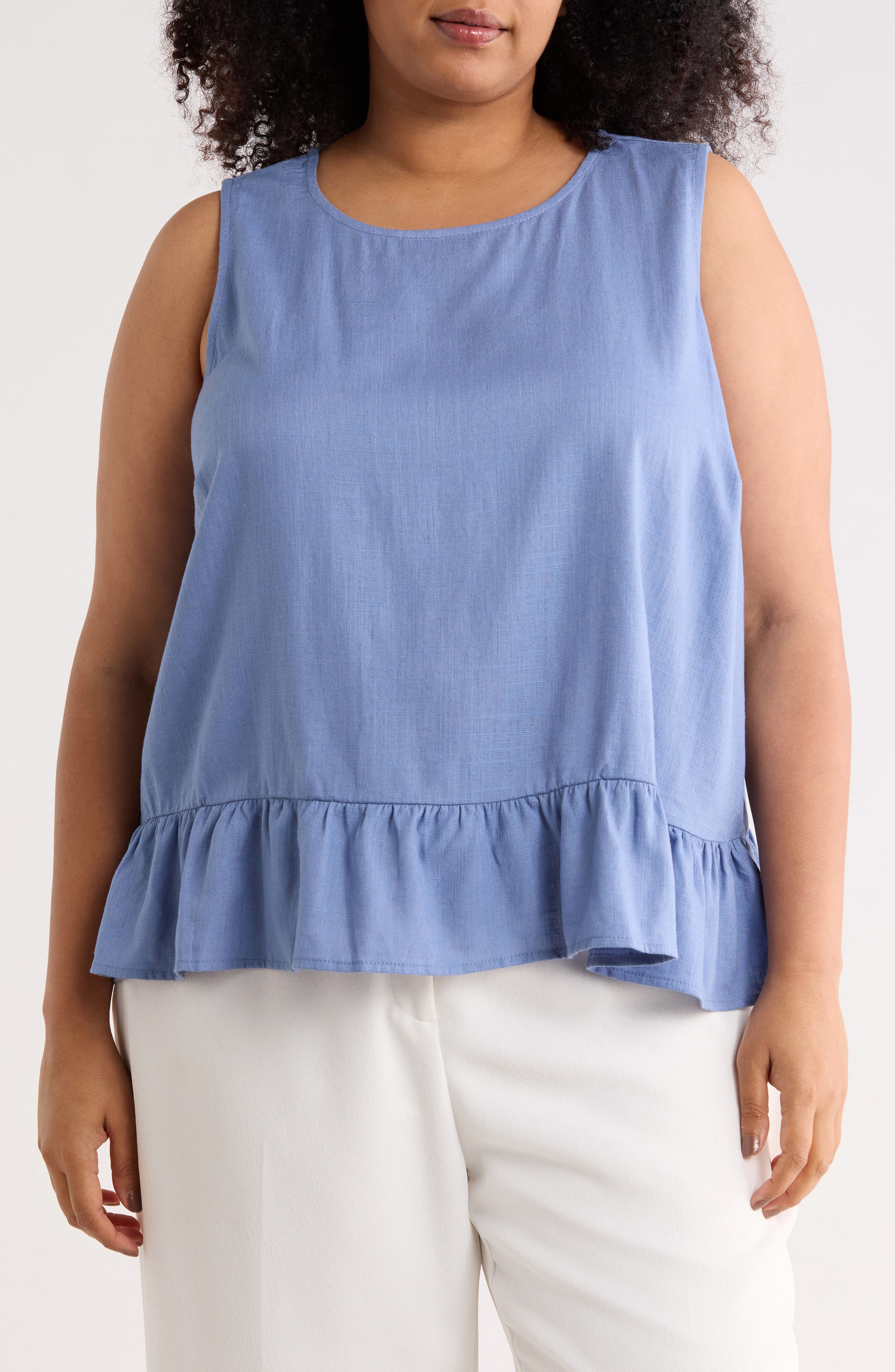 Vince Camuto Sleeveless Peplum Top