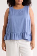 Vince Camuto Sleeveless Peplum Top