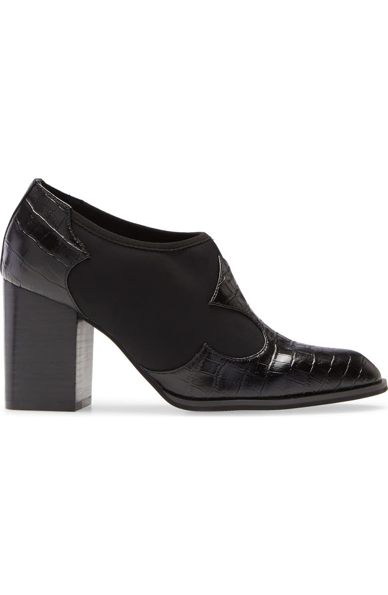 INTENTIONALLY BLANK Auntie Croc Embossed Bootie, Alternate, color,