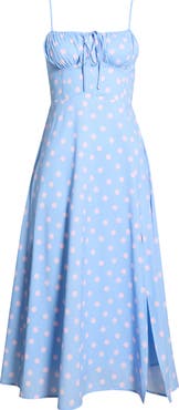 All in Favor Corset Sleeveless Midi Dress