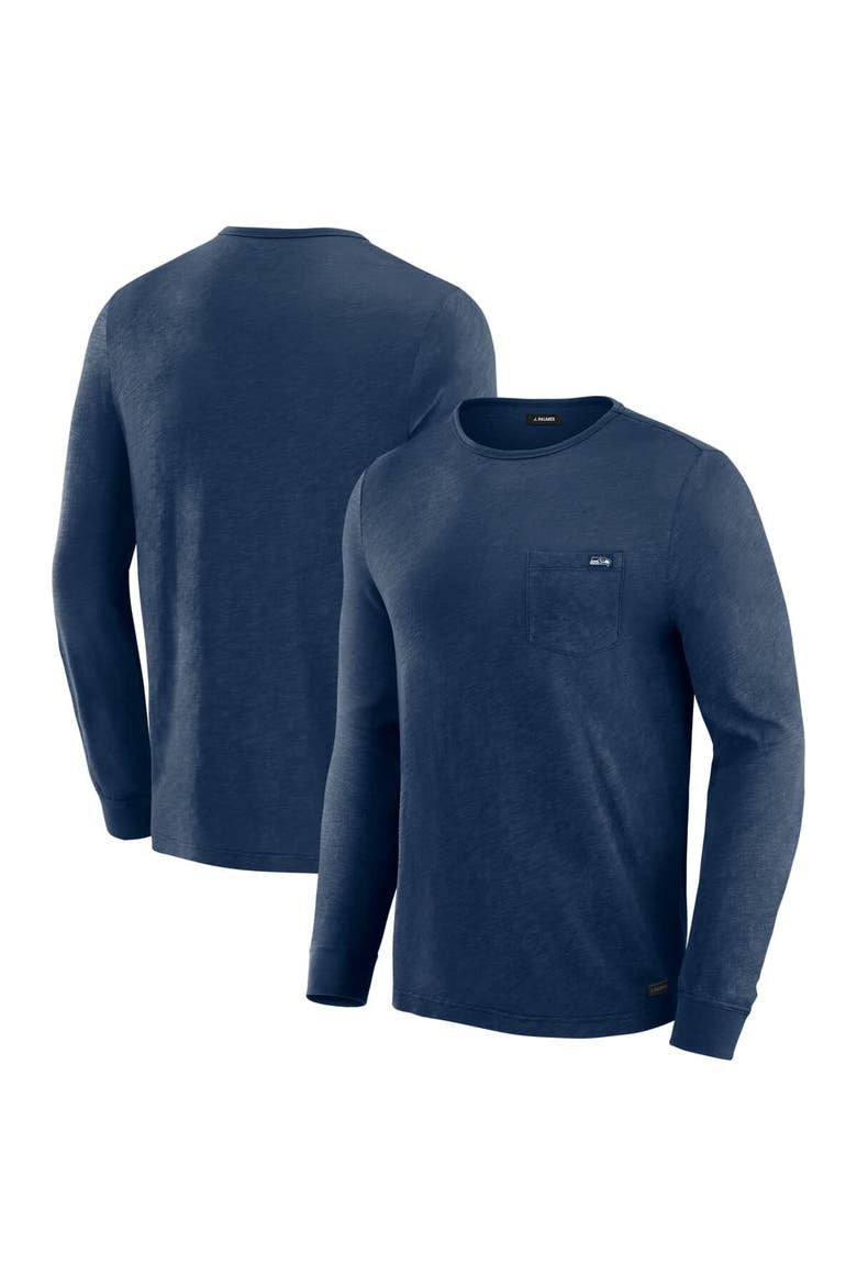 Men's J. Palmer Navy Seattle Seahawks In-The-Pocket Long Sleeve T-Shirt, Main, color, Navy