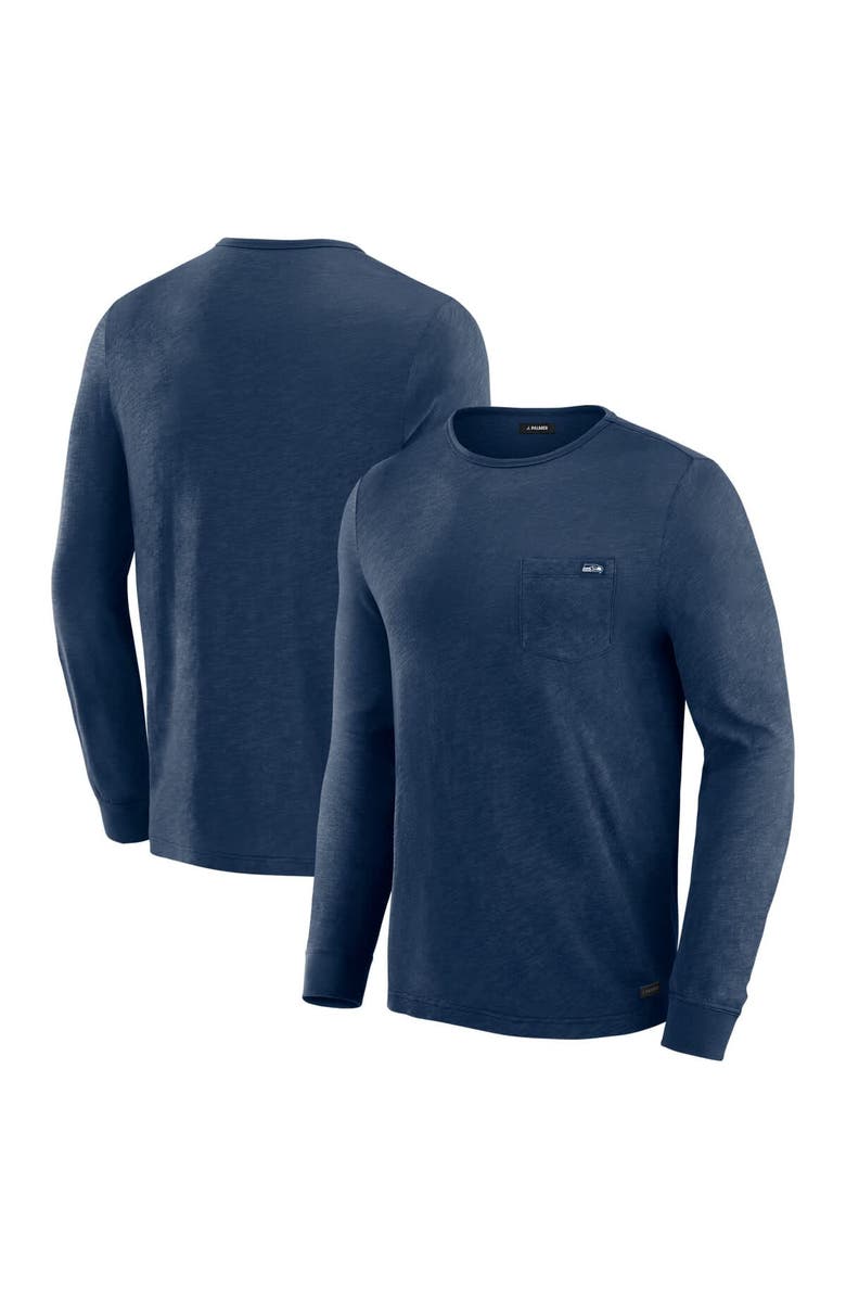 J. Palmer Men's J. Palmer Navy Seattle Seahawks In-The-Pocket Long Sleeve T-Shirt, Main, color, Navy