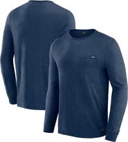 J. Palmer Men's J. Palmer Navy Seattle Seahawks In-The-Pocket Long Sleeve T-Shirt