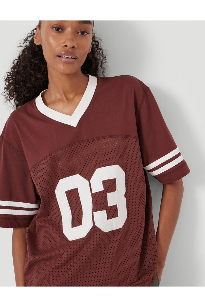 Sporty Graphic T-Shirt, Alternate, color, Rum Raisin