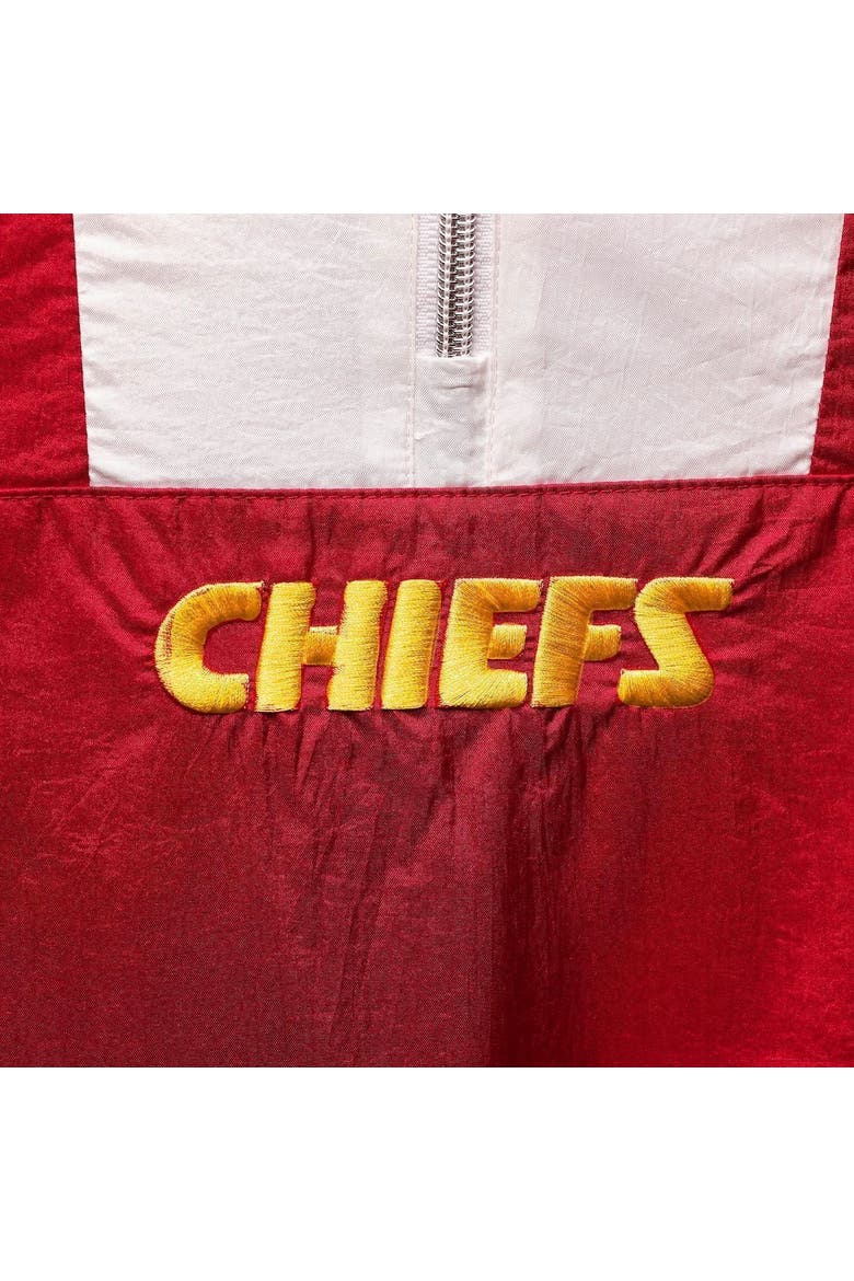 Women's Mitchell & Ness Red Kansas City Chiefs Half-Zip Windbreaker Hoodie, Alternate, color, Red