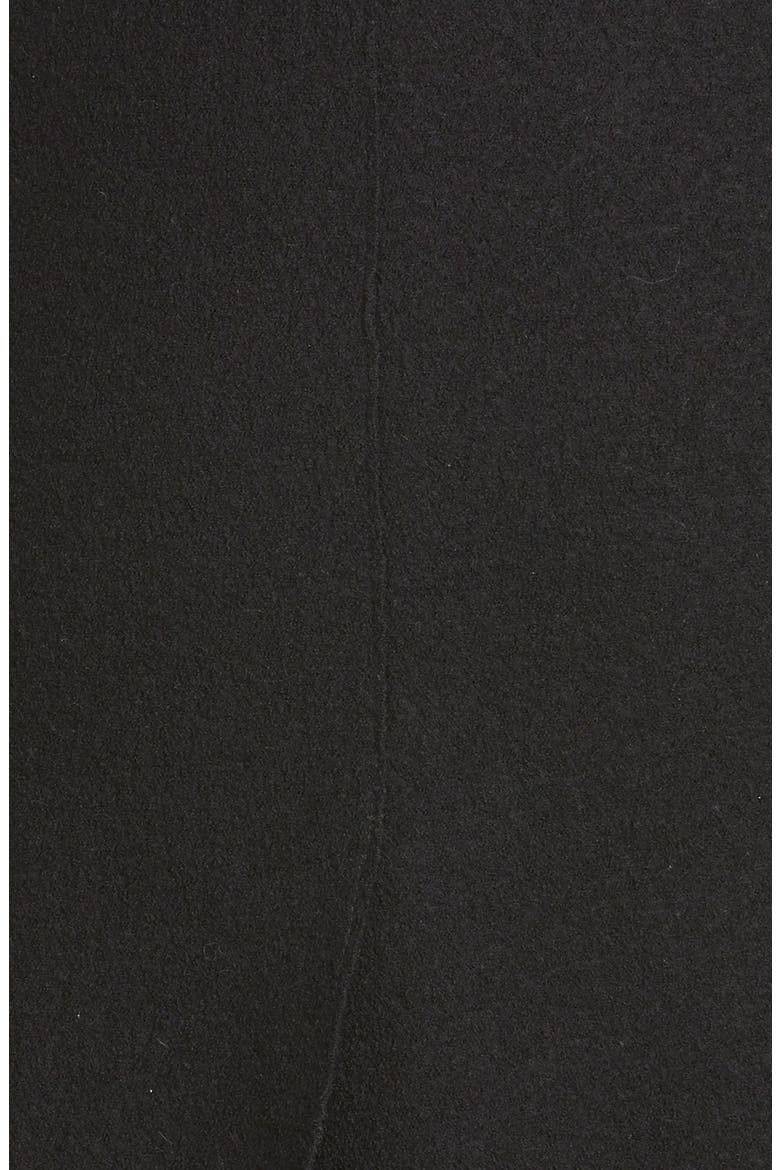 Notch Collar Long Merino Wool Vest, Alternate, color, BLACK