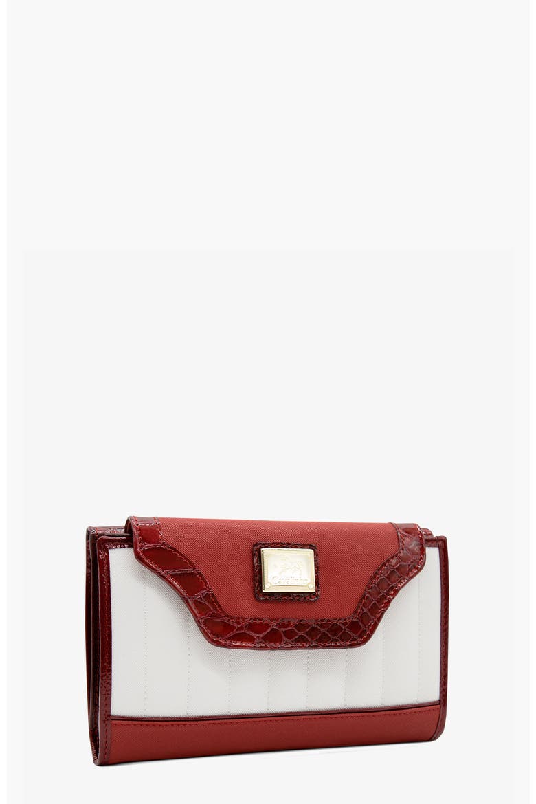 Grace Wallet 206, Alternate, color, Red / White
