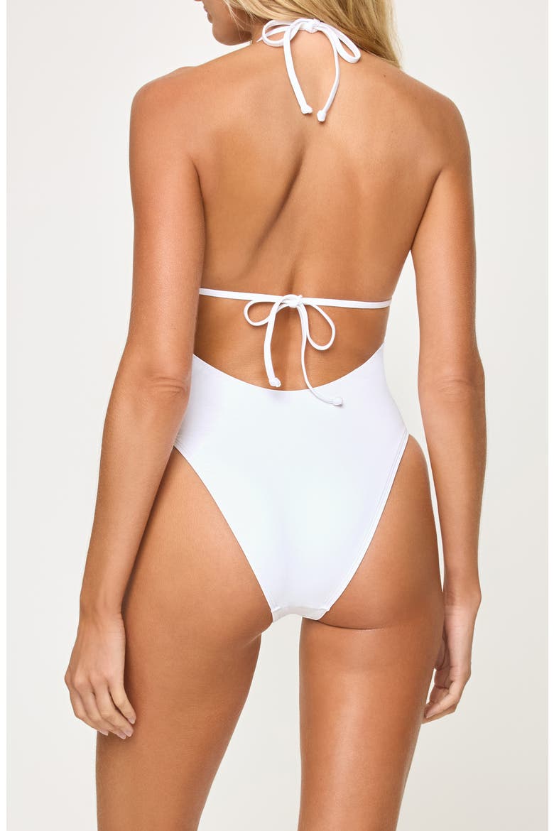 Deert Days Fringe One-Piece Swimsuit, Alternate, color, WHITE