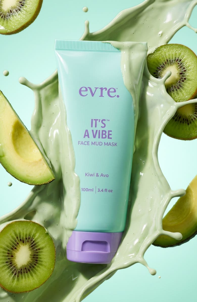evre. It's A Vibe Kiwi & Avo Face Mud Mask, Alternate, color, 