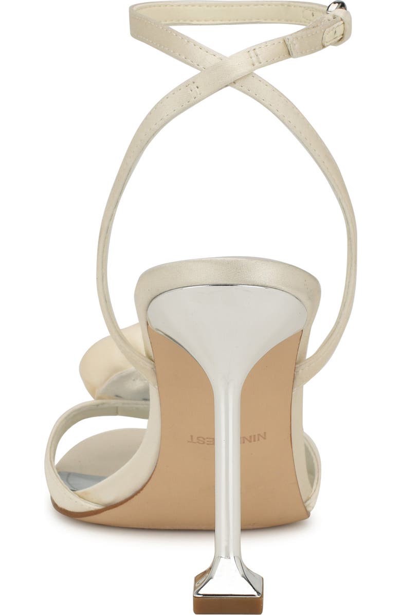 Nine West Neve Bridal Ankle Strap Sandal, Alternate, color, Ivory