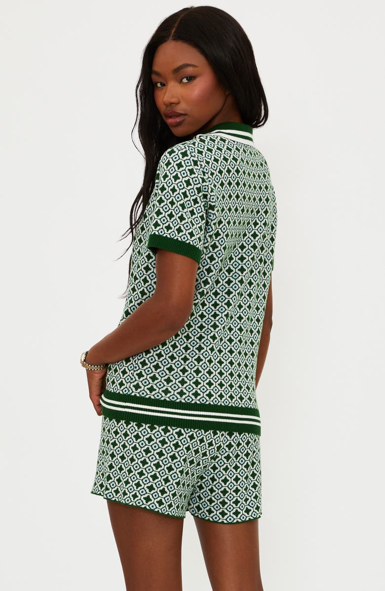 Beach Riot Giana Polo Sweater, Alternate, color, Racquet Club Green