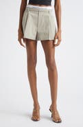 Alexander Wang Pleated High Waist Shorts
