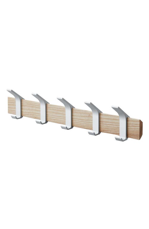 Yamazaki Wall Mounted Coat Rack In Gray
