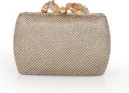 Jewel Badgley Mischka Cassia Crystal Minaudiere w. Bow Clasp