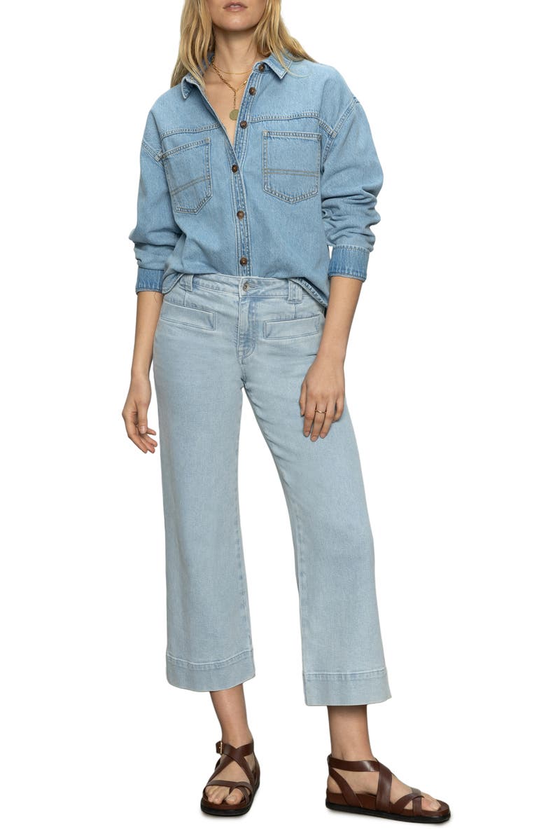 Sanctuary Ivy Denim Shirt, Alternate, color, 