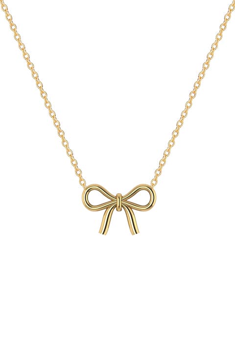 Bow Pendant Necklace