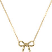 GABI RIELLE Bow Pendant Necklace