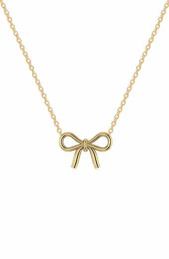 GABI RIELLE Bow Pendant Necklace