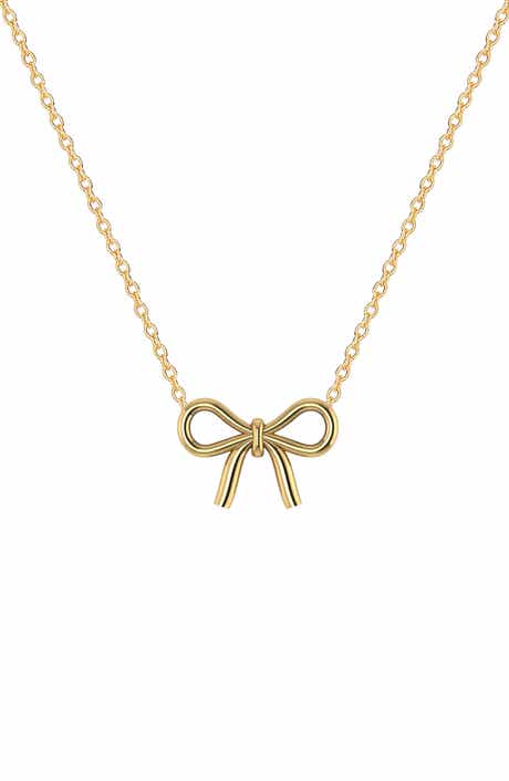 GABI RIELLE Bow Pendant Necklace