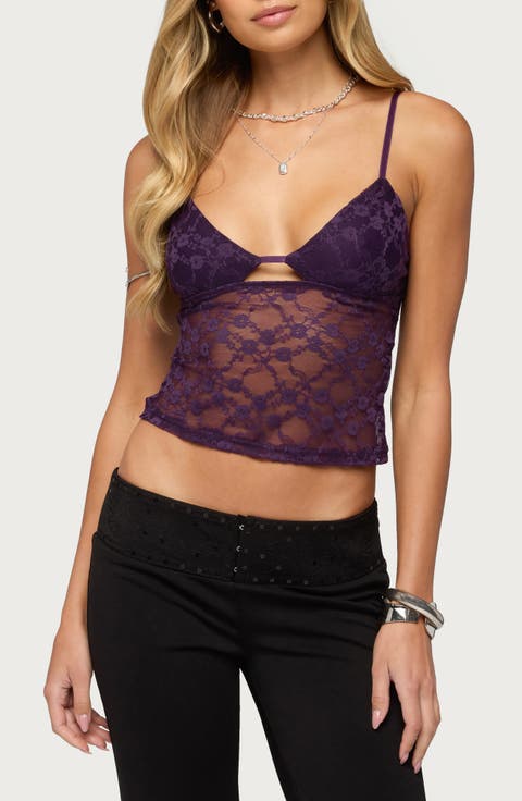 Lace Cutout Camisole