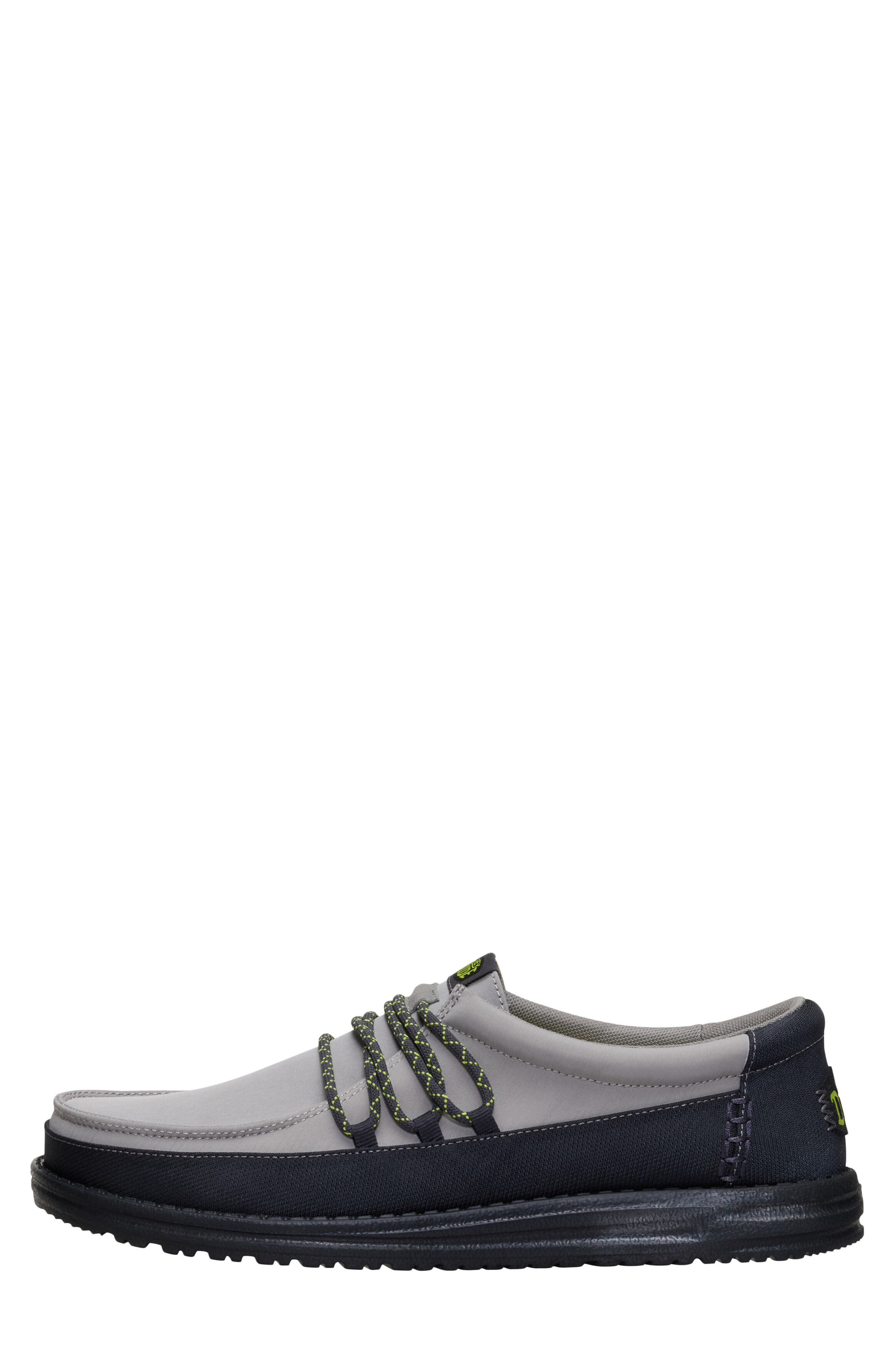 Hey Dude Wally Guard Slip-On, Alternate, color, Black/ Moon Grey