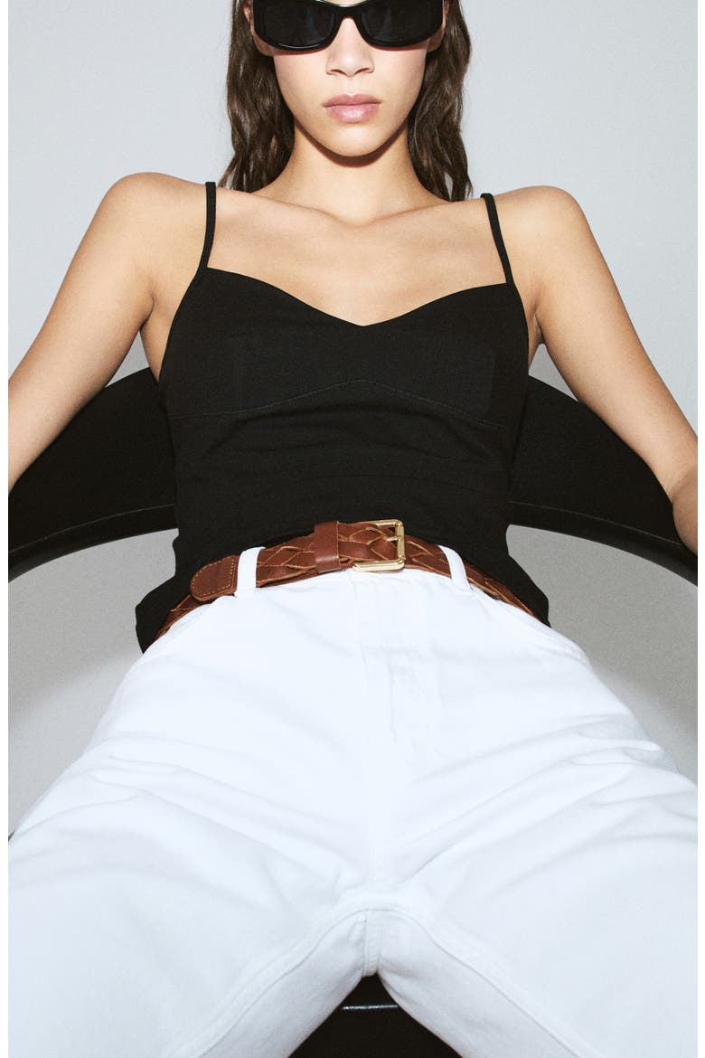 Starring Hailey Bieber Mimi Top, Alternate, color, BLACK