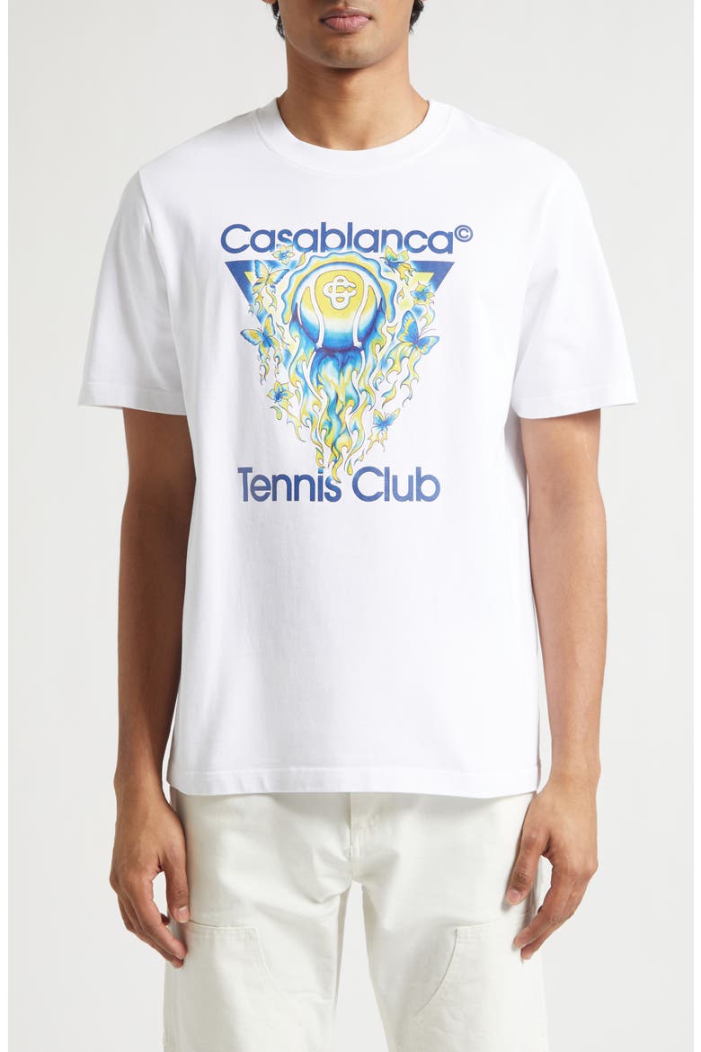 Classic Fit Tennis Club Icon Organic Cotton Graphic T-Shirt (Men