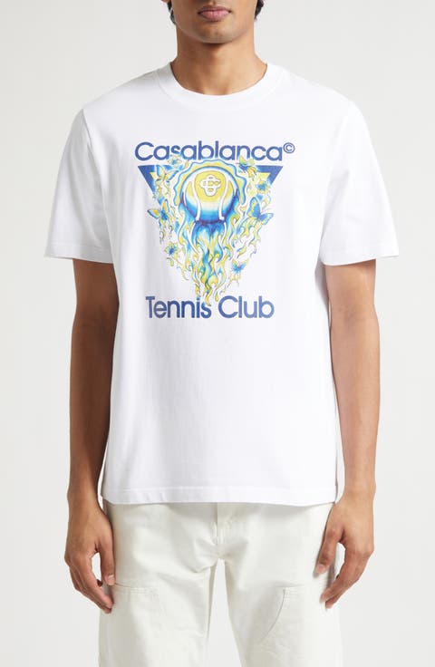 Classic Fit Tennis Club Icon Organic Cotton Graphic T-Shirt