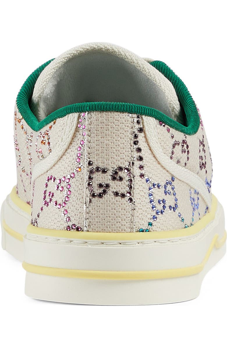 Gucci Tennis 1977 Crystal Logo Low Top Sneaker, Alternate, color,