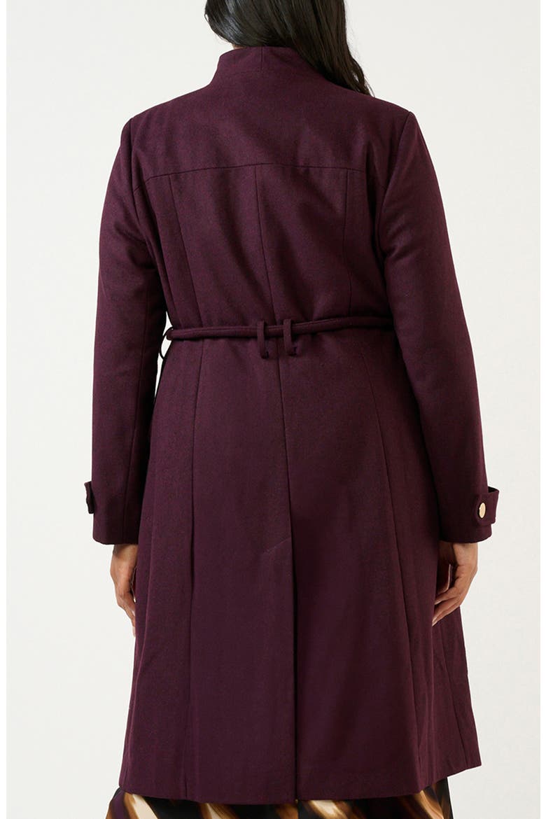 Reo Belted Coat, Alternate, color, PLUM