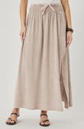 Splendid Ava Tie Waist Gauze Maxi Skirt