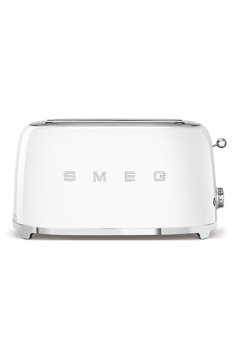 '50s Retro Style 4-Slice Toaster, Main, color, WHITE