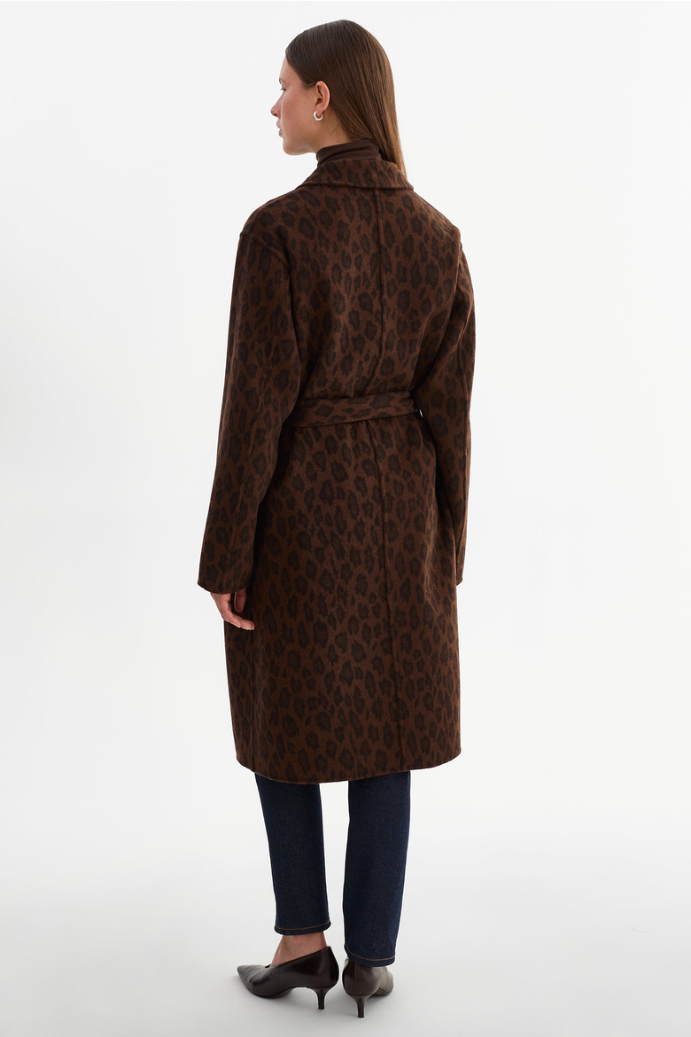 KATIE | Reversible Wool Coat, Alternate, color, Leopard