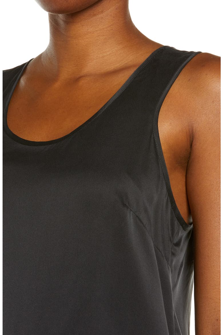 Washable Silk Short Pajamas, Alternate, color, IMMERSED BLACK
