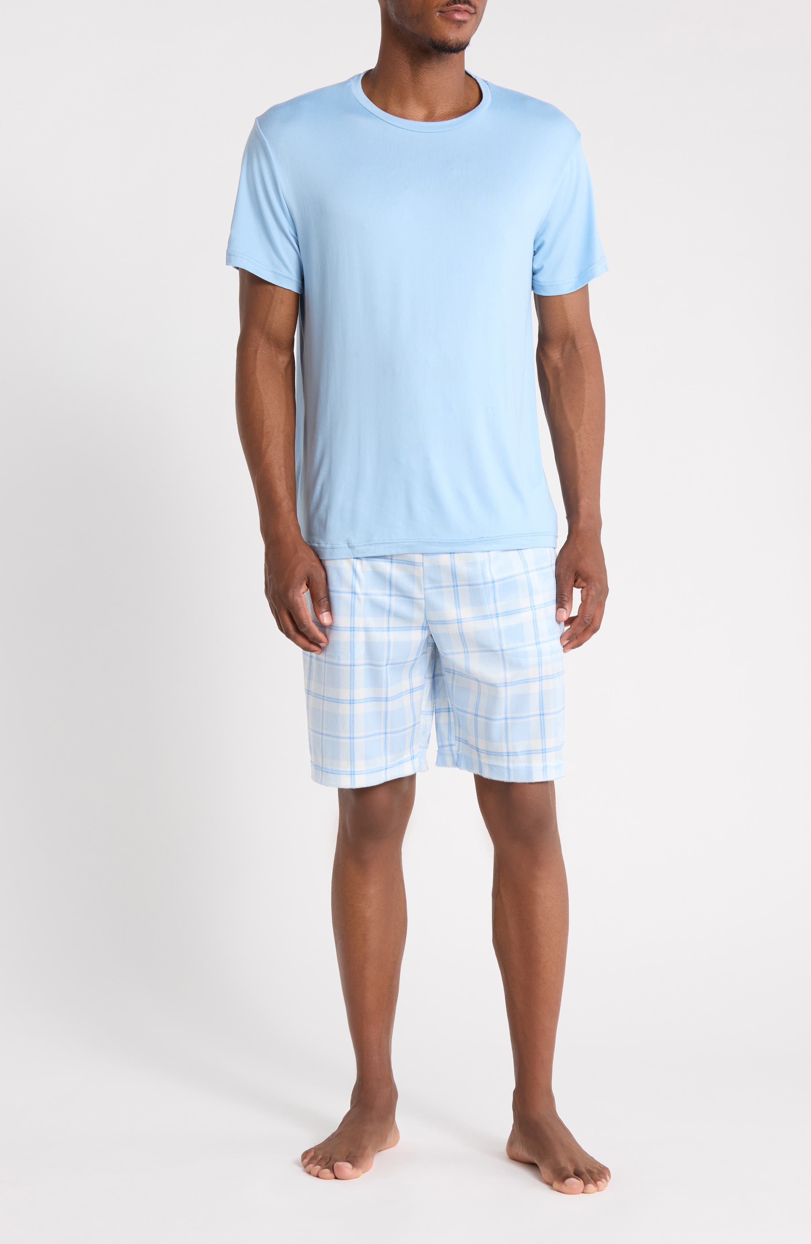 Crewneck Tee & Shorts Pajama Set