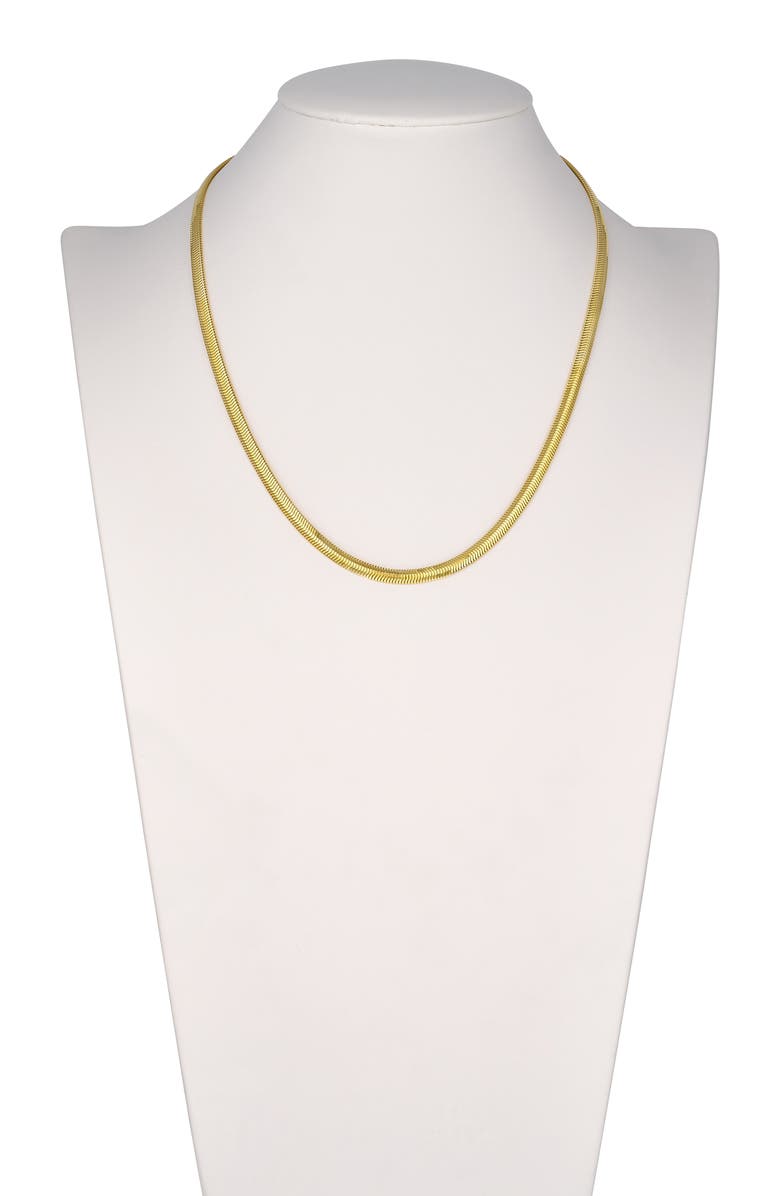 HAWLEY ST 14K Yellow Gold Diamond Cut Snake Chain Necklace, Alternate, color, 