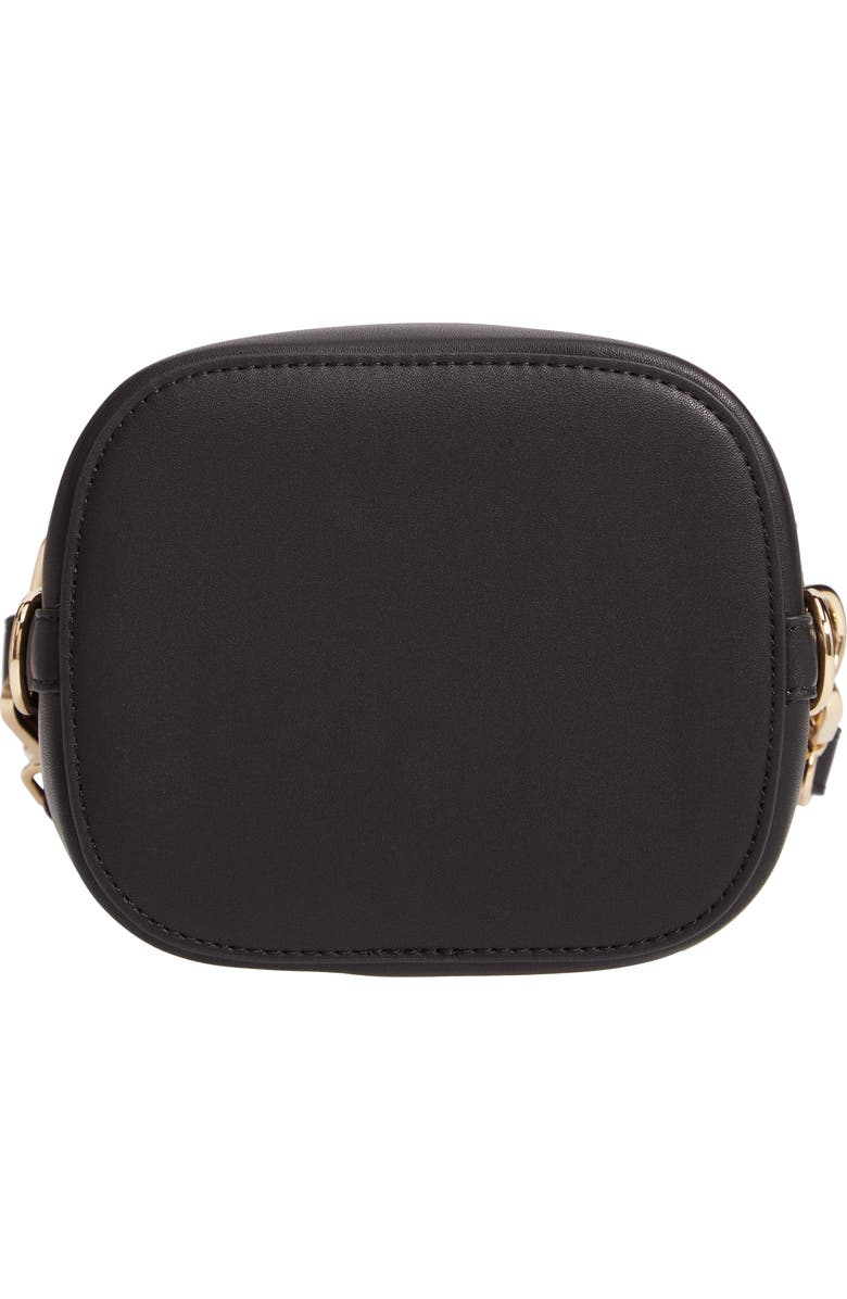 Topshop Bianca Studded Faux Leather Bucket Bag, Alternate, color,