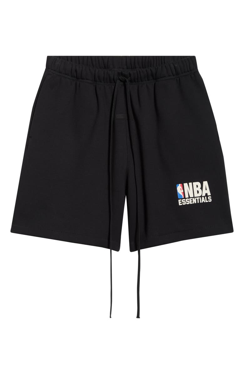 Fear of God Essentials x NBA Classic Fit Sweat Shorts, Alternate, color, Vintage Black