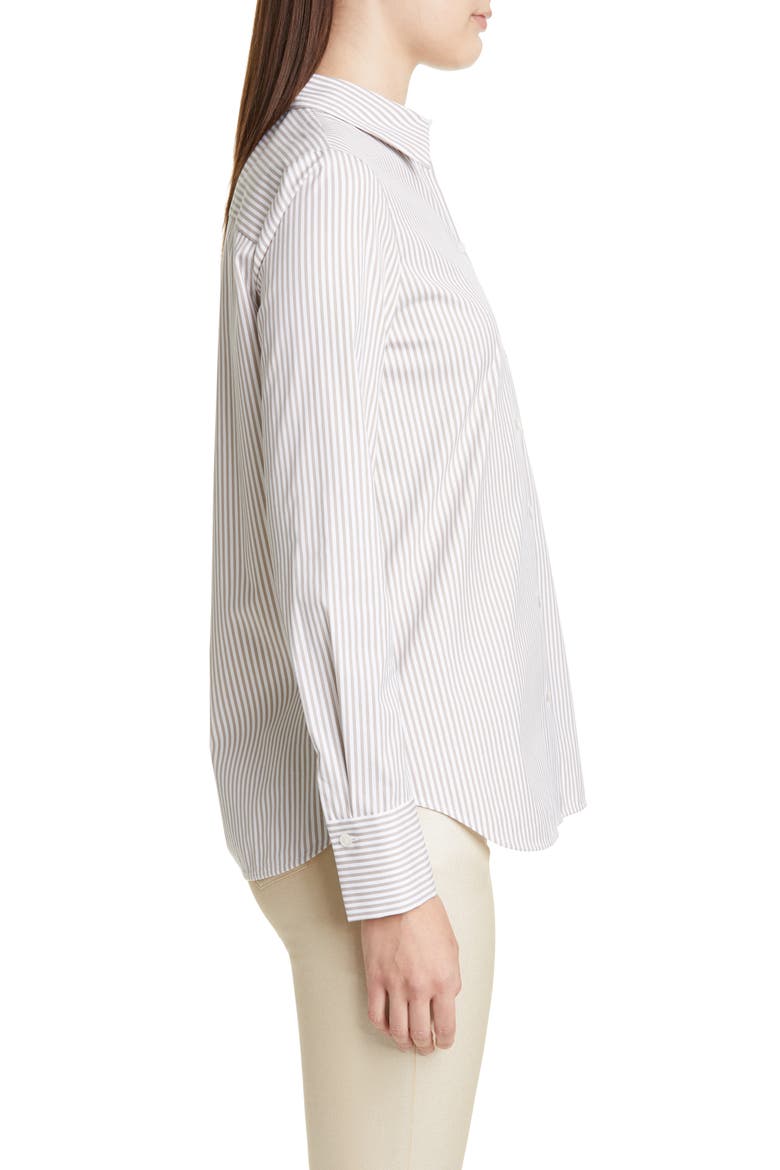 Paget Courtland Stripe Blouse, Alternate, color, DUNE MULTI