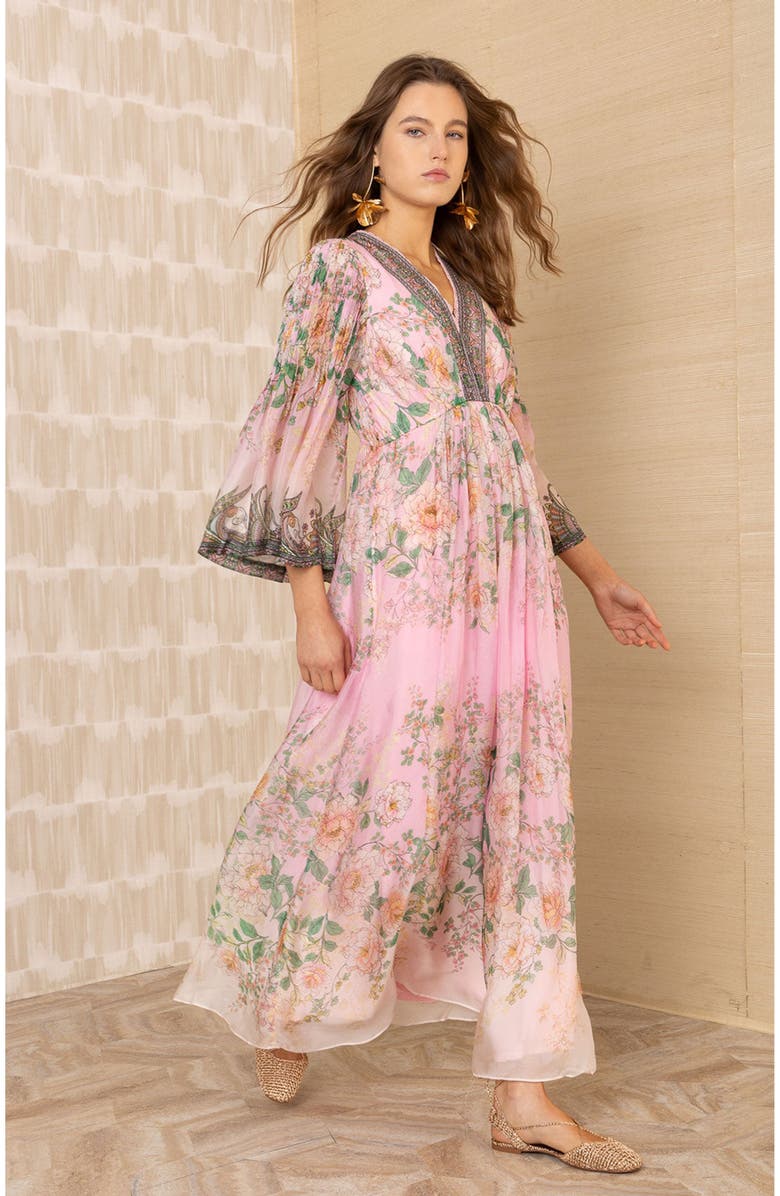 Hale Bob Alanna Chiffon Maxi Dress, Alternate, color, 