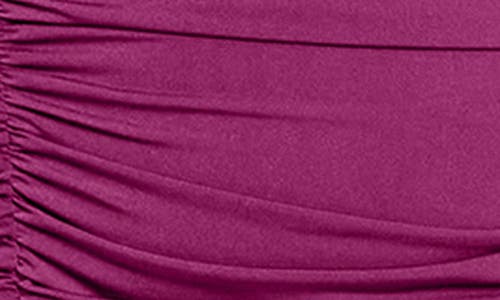 City Chic Sassy Sue Ruched Long Sleeve Minidress In Phlox