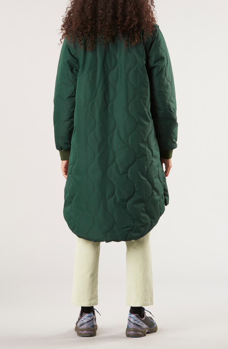 Picture Organic Clothing Endya Water Repellent Quilted Longline Jacket, Alternate, color,