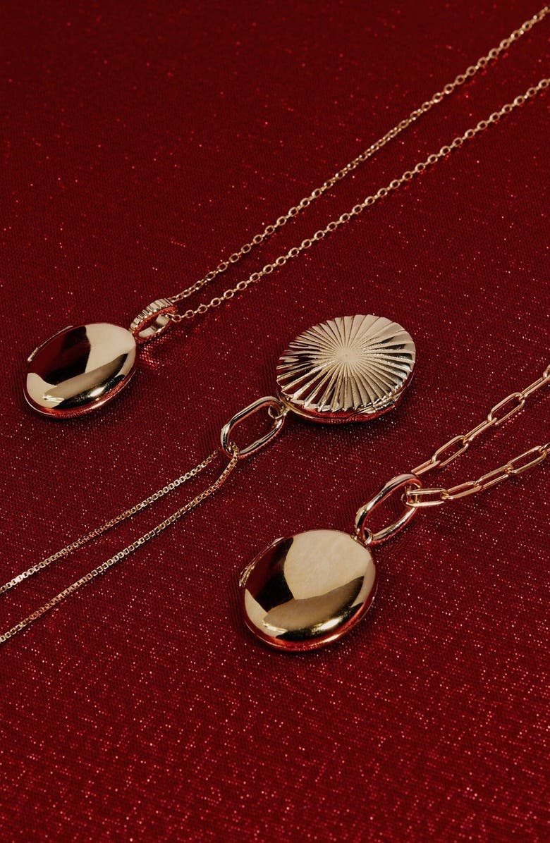 Aurate New York Gold Locket Pendant, Alternate, color, Yellow Gold