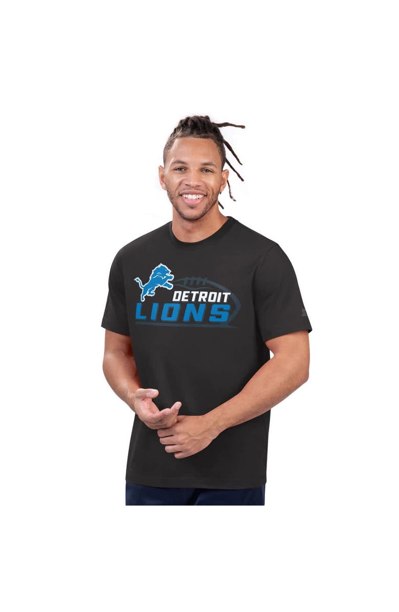 STARTER Men's Starter Heather Black Detroit Lions  Prime Time T-Shirt, Main, color, Heather Black