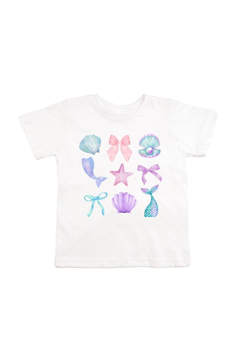 Sweet Wink Mermaid Cutie Short Sleeve T-Shirt, Main, color, White