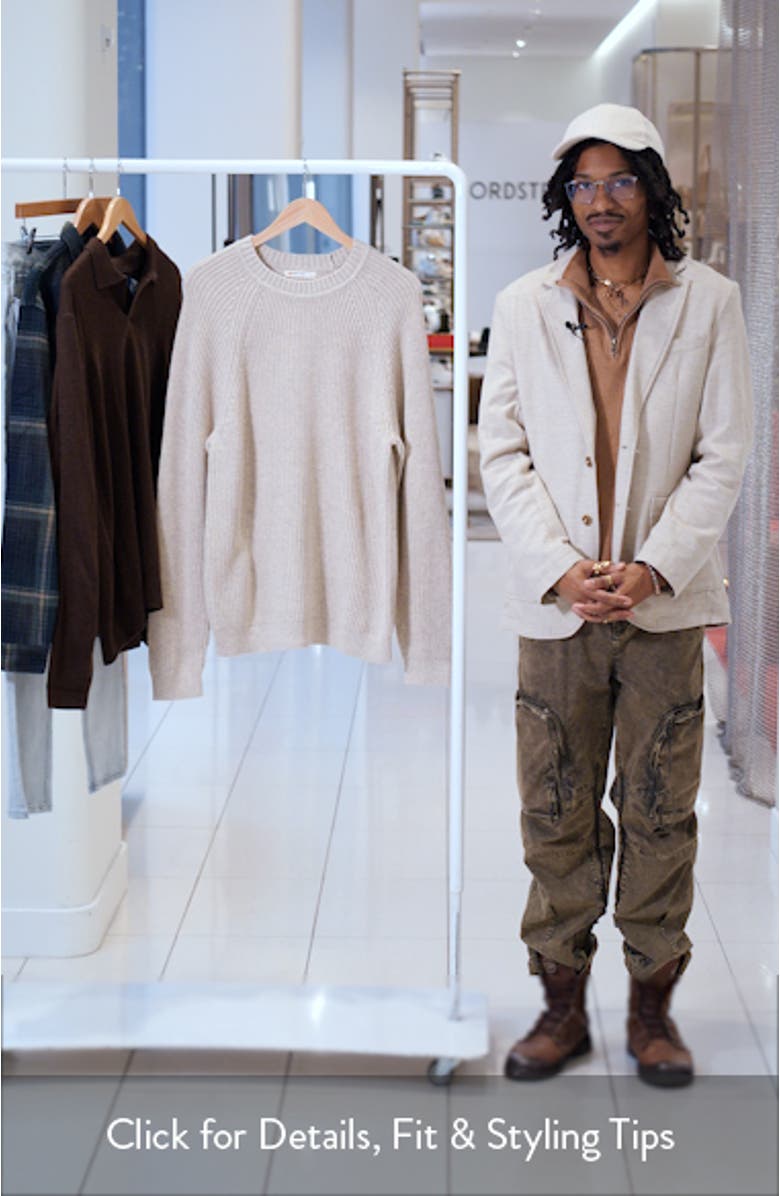 Inverness Rib Crewneck Sweater, sales video thumbnail